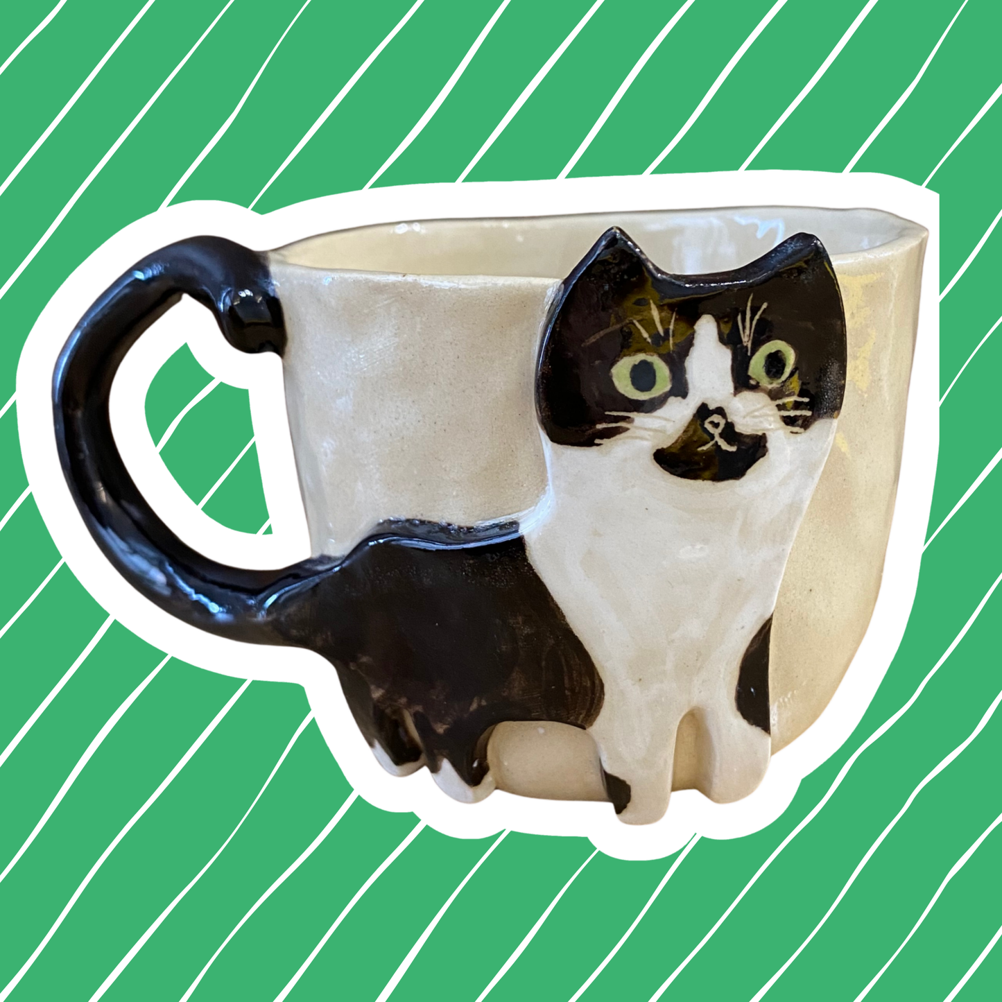Peek-a-Paw Ceramic Mug