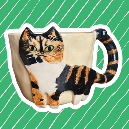 Peek-a-Paw Ceramic Mug